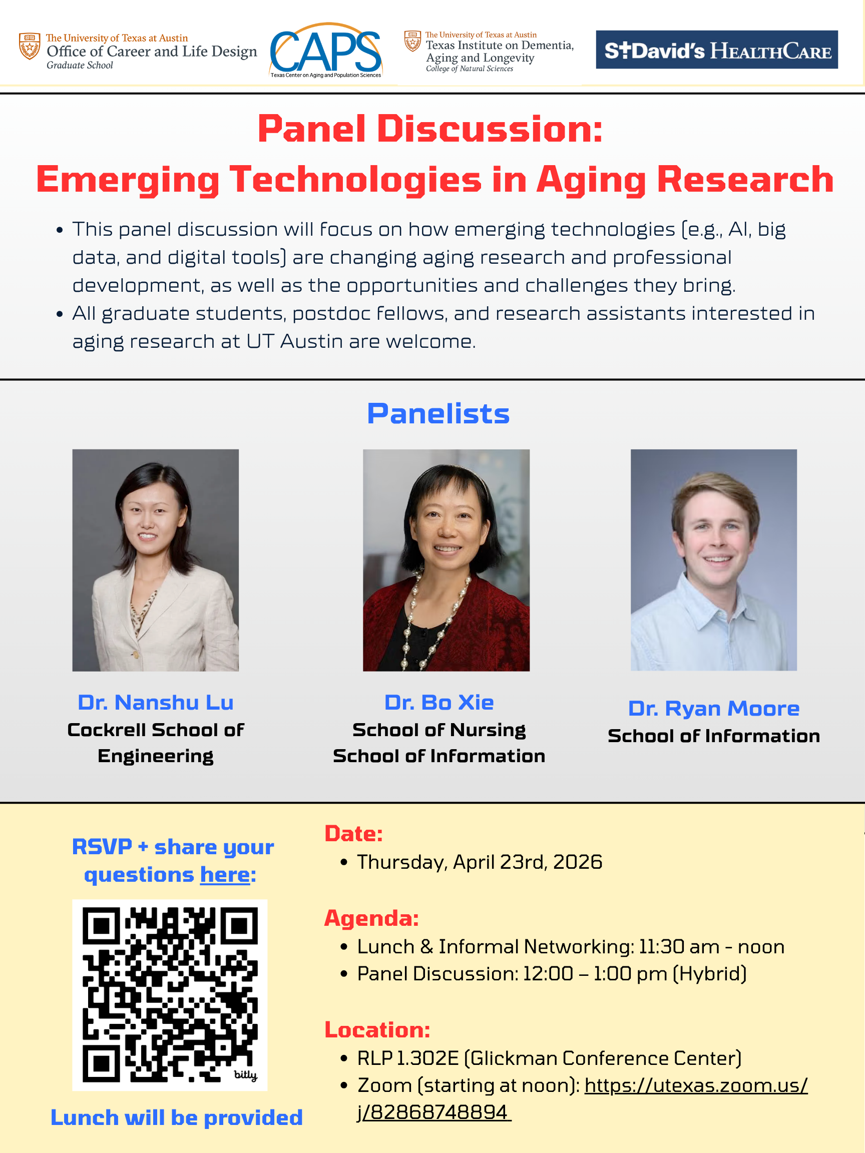 Panel Discussion: Emerging Technologies in Aging Research