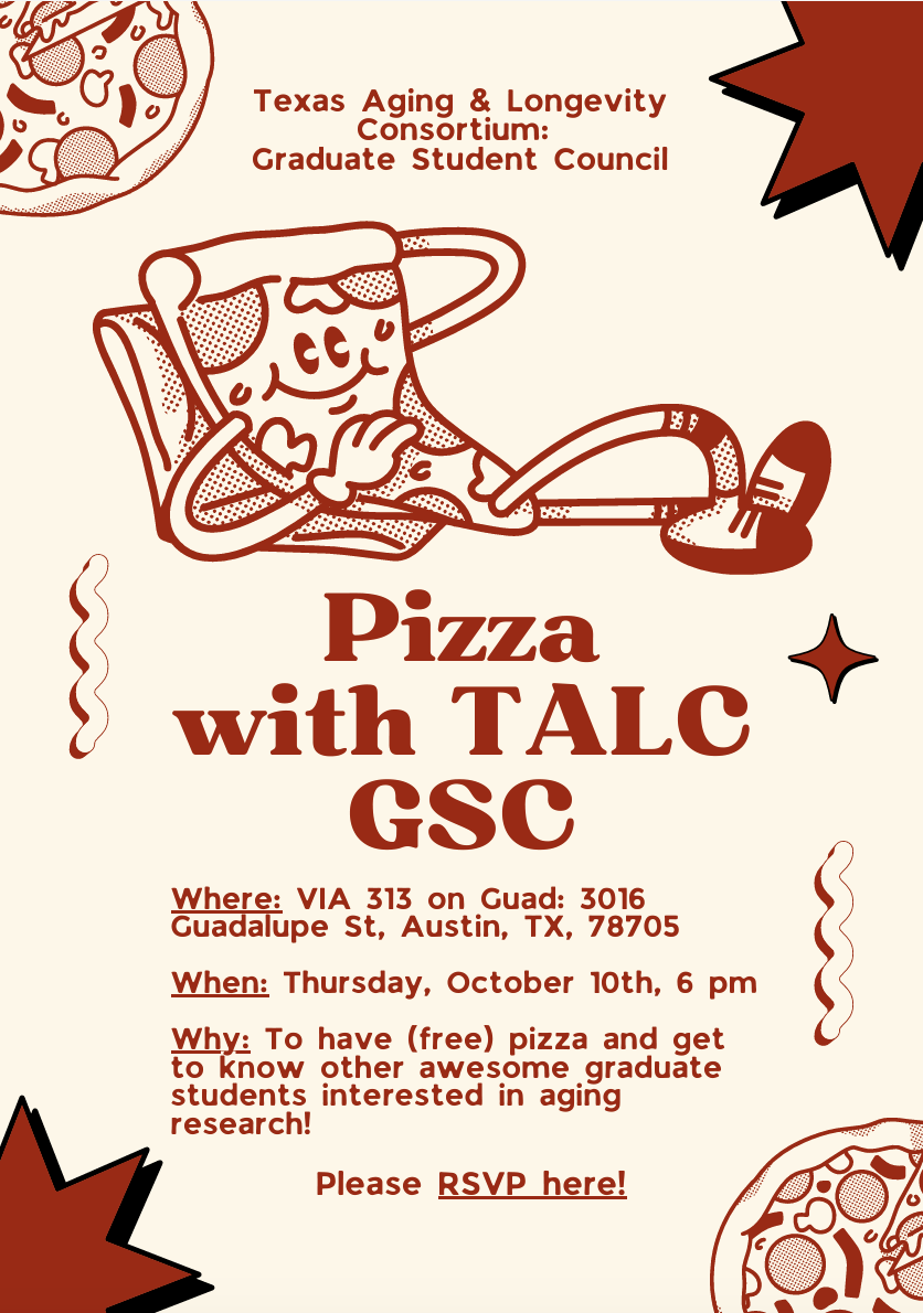 Pizza with TALC GSC Flyer