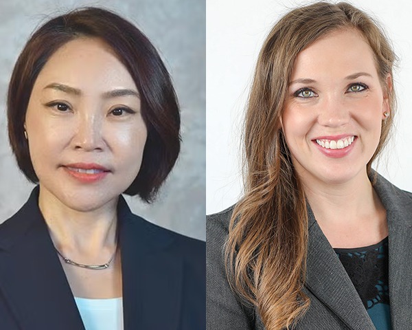 Left to Right: Jung Kwak, Ph.D., and Alyssa Aguirre, LCSW